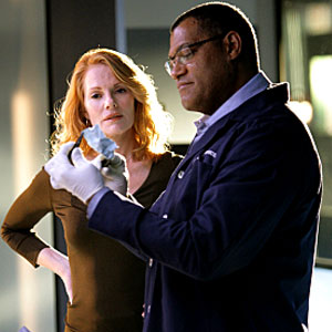 Laurence Fishburne, Marg Helgenberger, CSI Laurence Fishburne, Marg Helgenberger, CSI